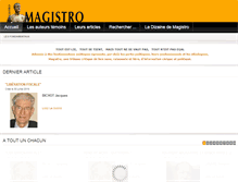 Tablet Screenshot of magistro.fr